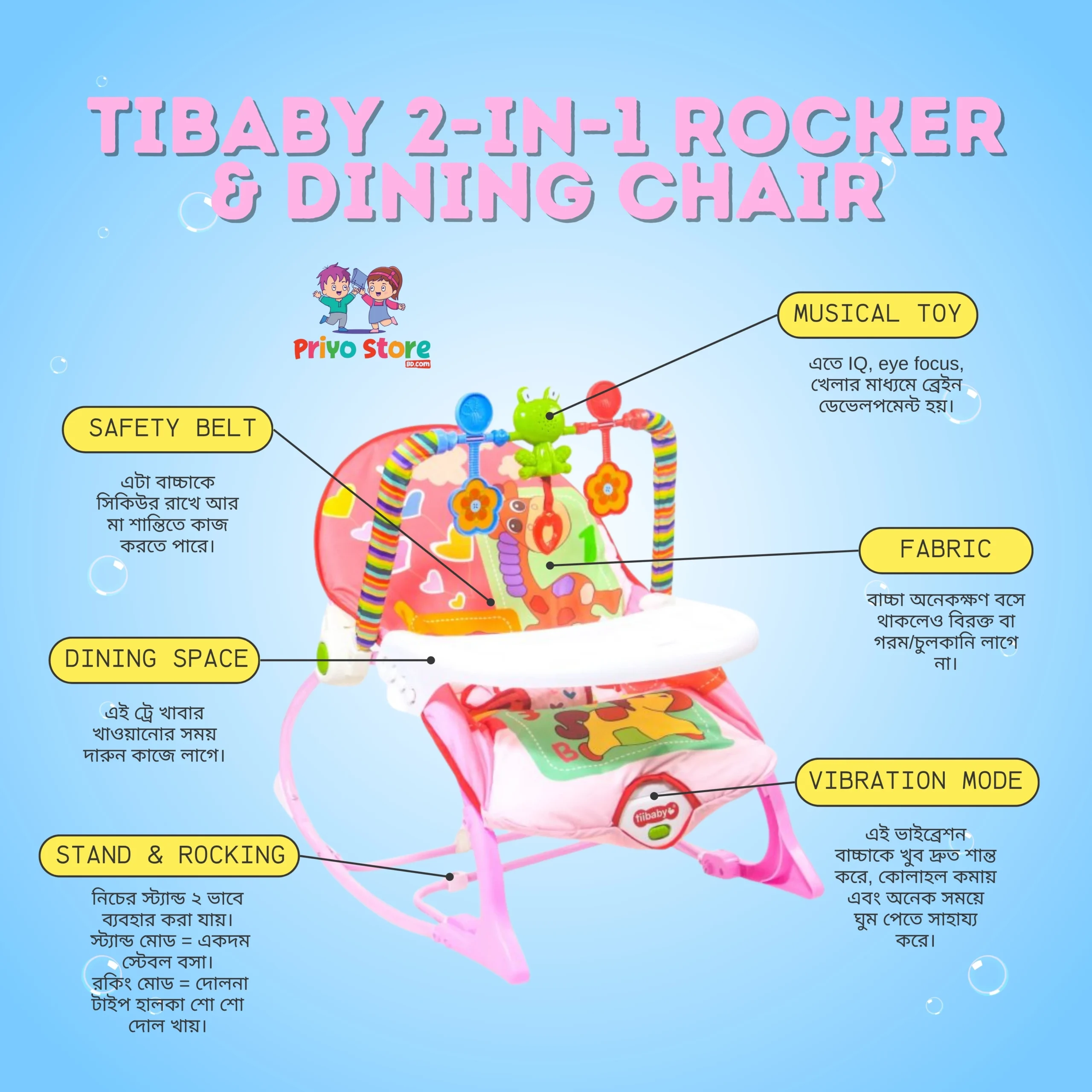 Baby Rocking and Dining Chair - Image 6