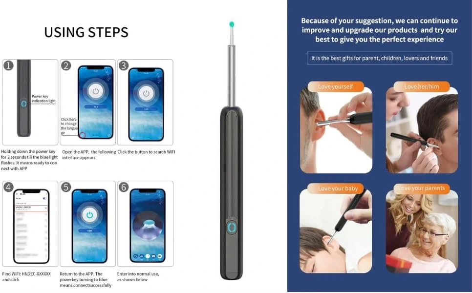 HD Ear Cleaning Camera – ঘরেই কান পরিষ্কার - Image 3