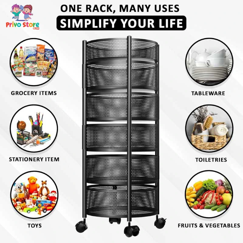 6 Layer Kitchen Rack - Image 4