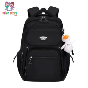 🎒 Stain-Resistant Waterproof School Bag - Black