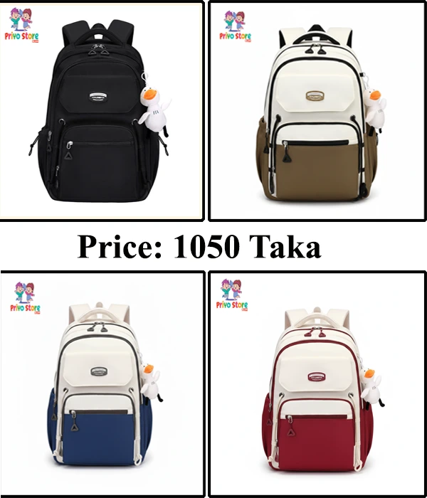 đ Stain-Resistant Waterproof School Bag